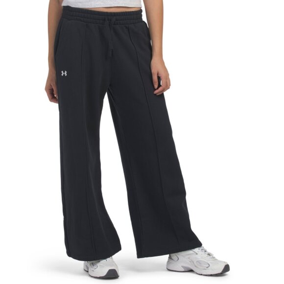 UNDER ARMOUR Black Rival Fleece Texture Pants - Picture 1 of 2
